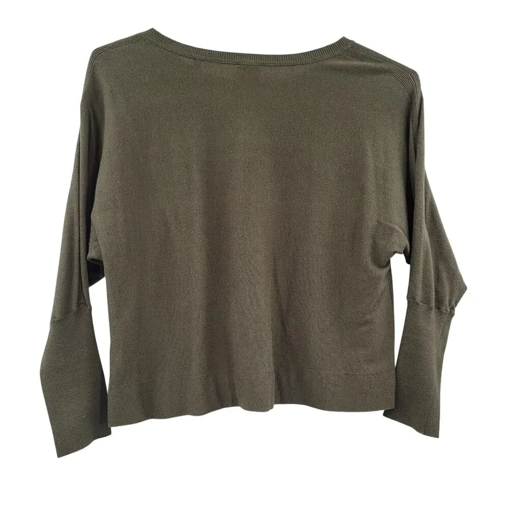 Cabi pullover long sleeve sweater green size M
